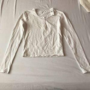 nwt Brandy Melville white long sleeve tee